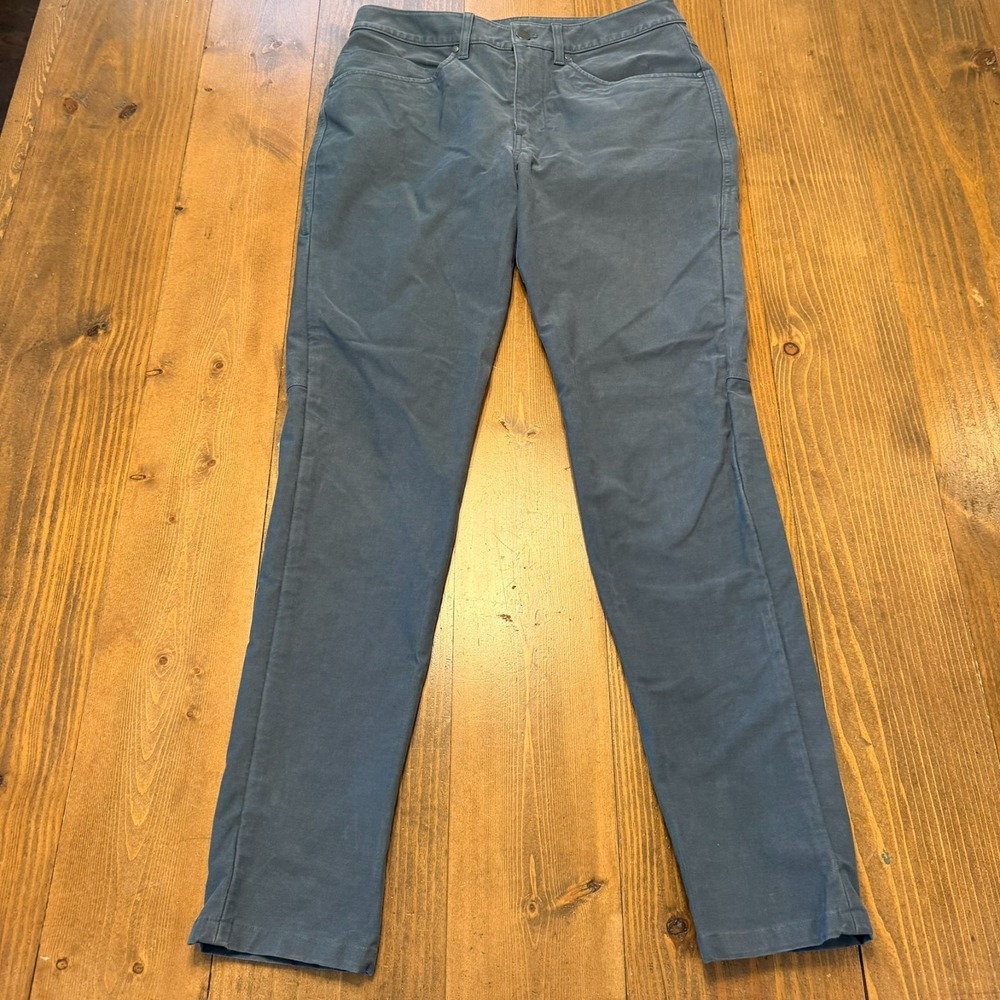Lululemon ABC Pant Slim Utilitech Mens 30 x 30 Blue Canvas M5ABNS